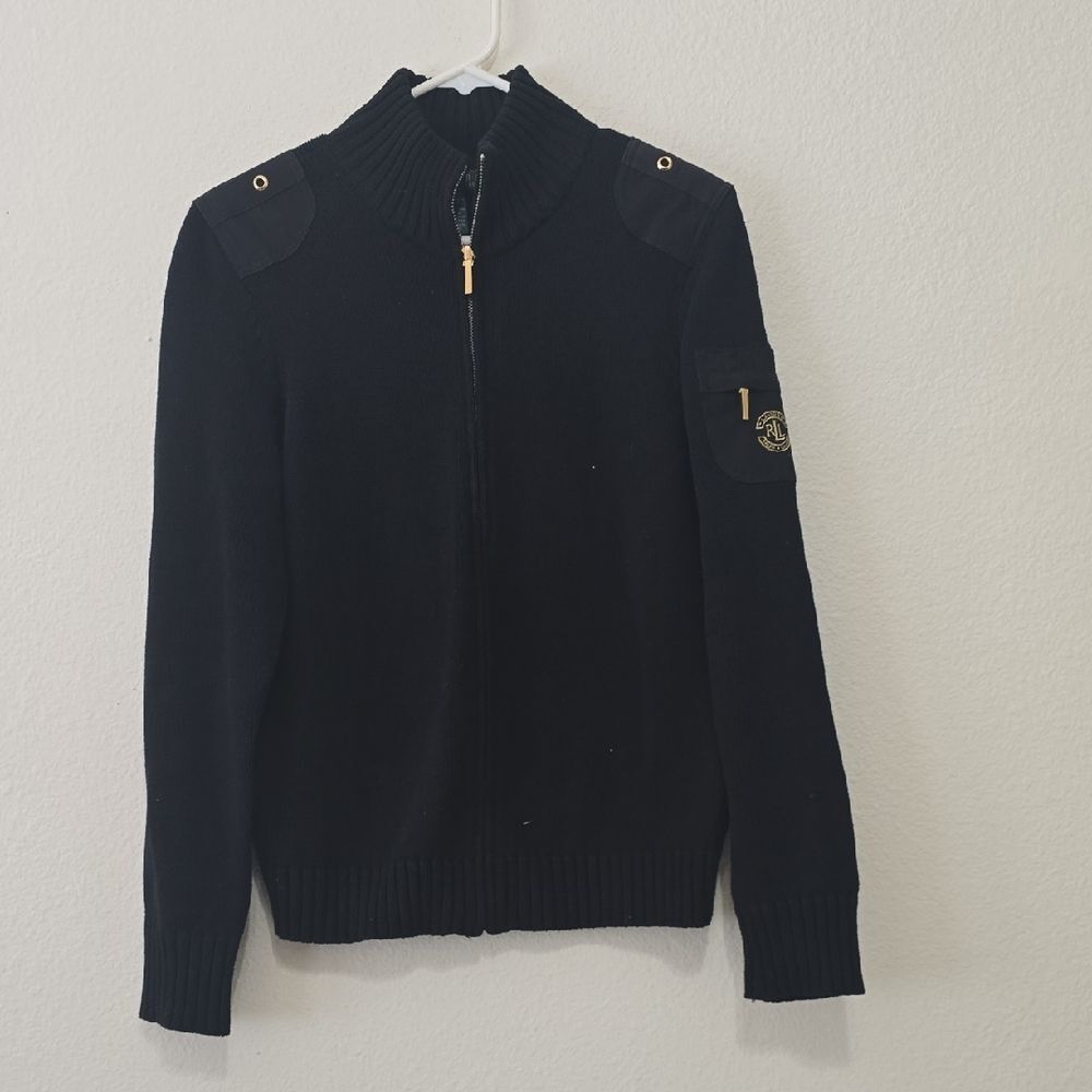 Lauren Ralph Lauren Full Zipper Sweater Womens L